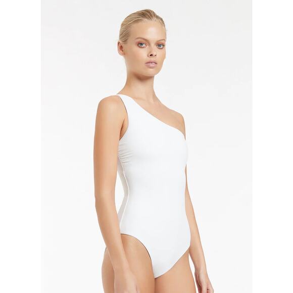 Jets Australia Jetset One Shoulder One Piece - White US SIZE 46 8 10 12 - Picture 4 of 6